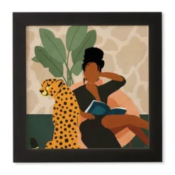 Domonique Brown Stay Home No. 1 Framed Wall Art Black - Deny Designs -Home Decor Series Store GUEST ee6f3a14 4137 4873 8bb7 9075eb5f3a18