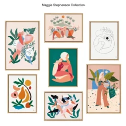 18" X 24" Sylvie Morning Coffee Hug Framed Canvas Wall Art By Maggie Stephenson Natural - Kate And Laurel -Home Decor Series Store GUEST eeb5fa1a ad8a 4fb6 a446 ed8a526a21dd