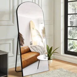 Ramya Arched Floor Mirror Mirror With Stand, Solid Wood Frame Wall Mirror, Modern & Contemporary Full Length Mirror - The Pop Home -Home Decor Series Store GUEST f1358e61 e954 49c5 b57a 0dcd0cf57af4