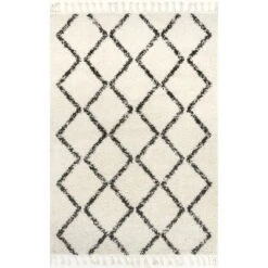 NuLOOM Michelle Diamond Trellis Tassel Area Rug 18 NuLOOM Michelle Diamond Trellis Tassel Area Rug -Home Decor Series Store GUEST f2e79ee7 f2c6 4c25 84eb 7c2630f6e2e7