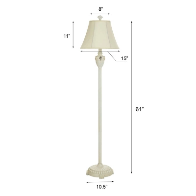 61" Seashell Floor Lamp Coastal Cream - StyleCraft 6 61" Seashell Floor Lamp Coastal Cream - StyleCraft - Image 6