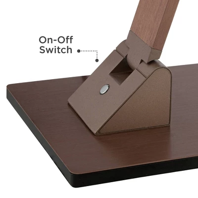 Possini Euro Design Bentley Modern Desk Lamp 21" High French Bronze Aluminum Metal LED Touch On Off Adjustable Head For Bedroom Living Room Office 3 Possini Euro Design Bentley Modern Desk Lamp 21" High French Bronze Aluminum Metal LED Touch On Off Adjustable Head For Bedroom Living Room Office - Image 3