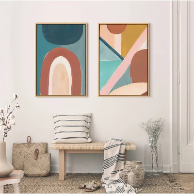 23" X 33" Sylvie Teotitlan Valley Study 2 By Kate Aurelia Holloway Framed Wall Canvas Natural - Kate & Laurel All Things Decor 5 23" X 33" Sylvie Teotitlan Valley Study 2 By Kate Aurelia Holloway Framed Wall Canvas Natural - Kate & Laurel All Things Decor - Image 5