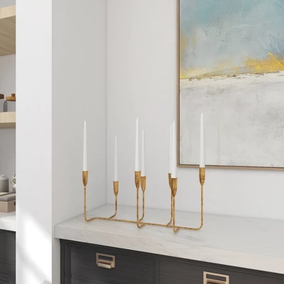 Contemporary Metal Candle Holder Gold - CosmoLiving By Cosmopolitan 13 Contemporary Metal Candle Holder Gold - CosmoLiving By Cosmopolitan - Image 13