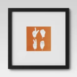 Set Of 9 Gallery Frame Set 10" X 10" Matted To 5" X 5" Black - Room Essentials™ -Home Decor Series Store GUEST f789d878 5fd4 4ad1 974a e96f082d197a