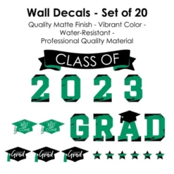 Big Dot Of Happiness Green Class Of 2023 Graduation Party Wall Decals Set Of 20 10 Big Dot Of Happiness Green Class Of 2023 Graduation Party Wall Decals Set Of 20 -Home Decor Series Store GUEST f8927f30 9dca 40a0 8557 a932edb0aa4d