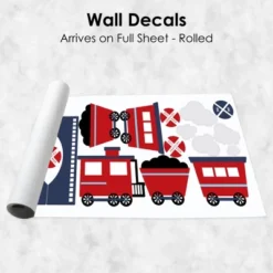 Big Dot Of Happiness Railroad Party Crossing - Peel And Stick Train Nursery And Kids Room Vinyl Wall Art Stickers - Wall Decals - Set Of 20 -Home Decor Series Store GUEST f8d2c487 c6ff 4499 a143 35542fade54f