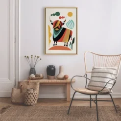 22" X 33" Sylvie Cow Framed Canvas Wall Art By Rachel Lee Natural - Kate And Laurel 9 22" X 33" Sylvie Cow Framed Canvas Wall Art By Rachel Lee Natural - Kate And Laurel -Home Decor Series Store GUEST f91fc249 89aa 42b5 96c8 f14c62b178fa