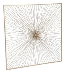 LuxenHome Gold Abstract Flower Square Metal Wall Art 13 LuxenHome Gold Abstract Flower Square Metal Wall Art -Home Decor Series Store GUEST fa885a8d a6ce 4ef1 adbb f646c5bf95ea