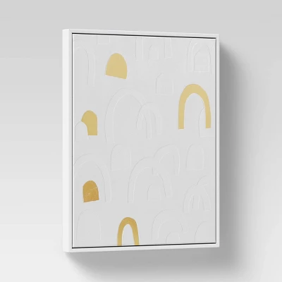 16" X 20" Rainbow Framed Wall Canvas Gold - Threshold™ 2 16" X 20" Rainbow Framed Wall Canvas Gold - Threshold™ - Image 2