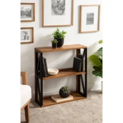 25" X 28" Rigby Wood Decorative Wall Shelf Rustic Brown/Black - Kate & Laurel All Things Decor 15 25" X 28" Rigby Wood Decorative Wall Shelf Rustic Brown/Black - Kate & Laurel All Things Decor -Home Decor Series Store GUEST fbf253a0 5aea 45b7 ab7f 576e6892541e