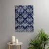 Marta Barragan Camarasa Pattern Indigo Wall Hanging Portrait Blue - Deny Designs