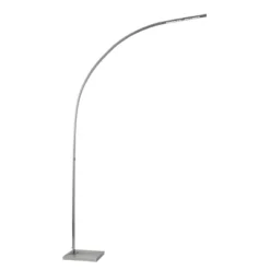 91" Sonic Arc Lamp Silver (Includes LED Light Bulb) - Adesso
