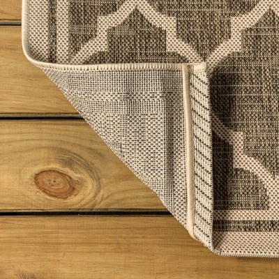 Trebol Moroccan Trellis Textured Weave Indoor/Outdoor Area Rug - JONATHAN Y 6 Trebol Moroccan Trellis Textured Weave Indoor/Outdoor Area Rug - JONATHAN Y - Image 6