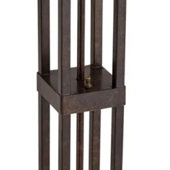 Robert Louis Tiffany Mission Rustic Floor Lamp 60 1/2" Tall Oiled Bronze With Nightlight Geometric Stained Art Glass Shade For Living Room Bedroom 11 Robert Louis Tiffany Mission Rustic Floor Lamp 60 1/2" Tall Oiled Bronze With Nightlight Geometric Stained Art Glass Shade For Living Room Bedroom -Home Decor Series Store GUEST ff34c08d 09e0 4756 8797 f9e31643e271