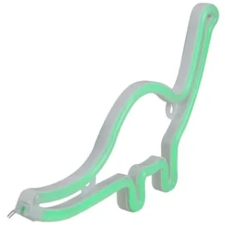 Northlight 12" Green Brontosaurus LED Lighted Neon Dinosaur Silhouette -Home Decor Series Store GUEST ff7e9729 259c 4345 807d e0af0fbbb108